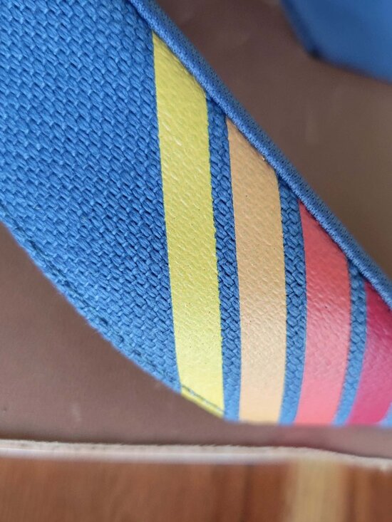 Hari Mari Del Mar Harbour Flip Flops Men’s 11 Blue  Woven/Leather Sandals NWT main image 5